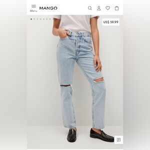 Light wash Mango Jeans
